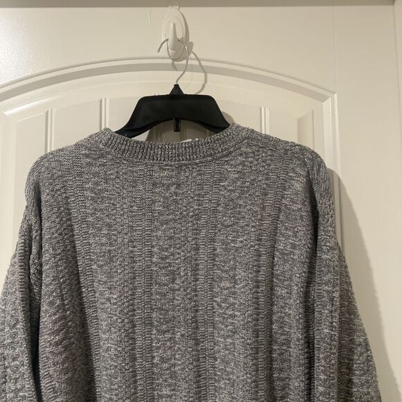 Haggar Men's Gray Knit Crew Neck Long Sleeves Sweater Size XL NWOT - Picture 4 of 11